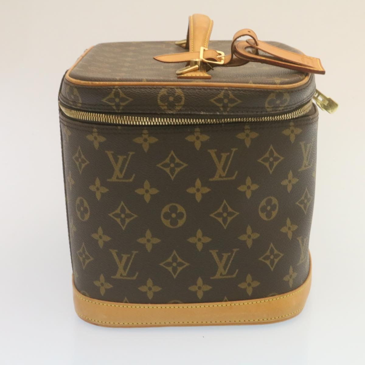 Louis Vuitton Vanity, Brown, Canvas, shoulder