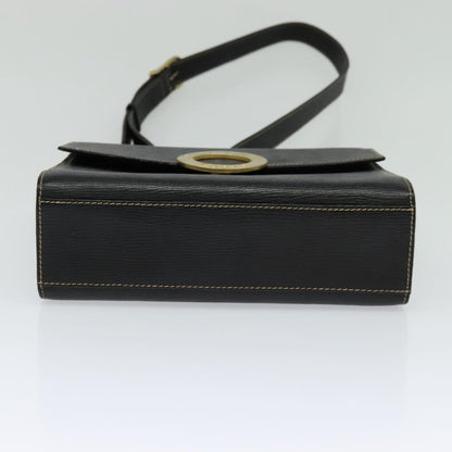 Céline Triomphe Vintage, Black, Leather, shoulder