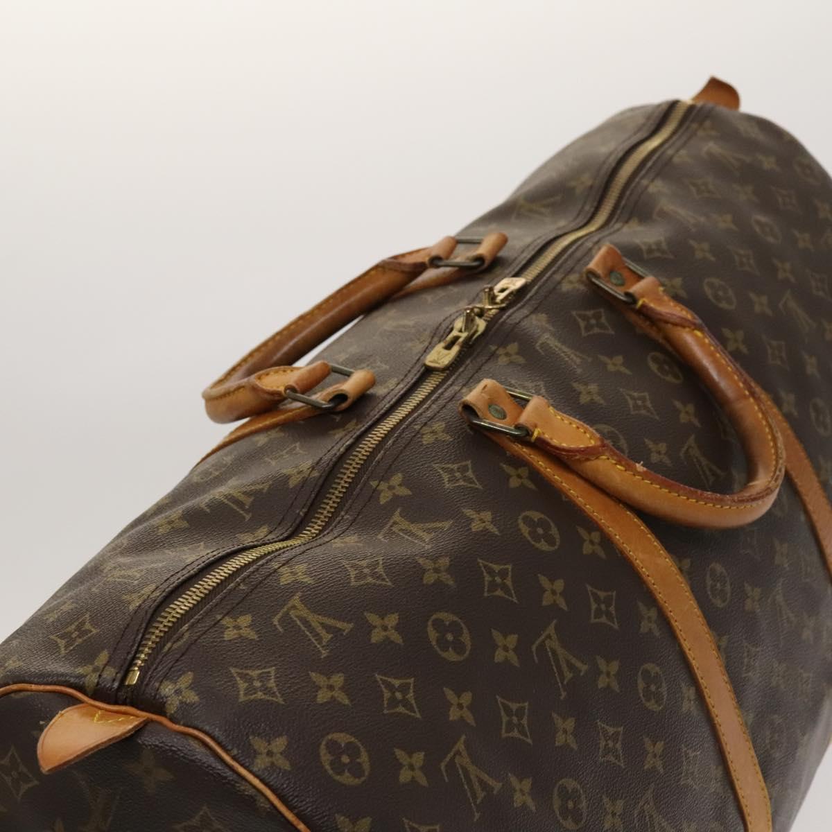 Louis Vuitton Keepall 60, Brown, Canvas, travel