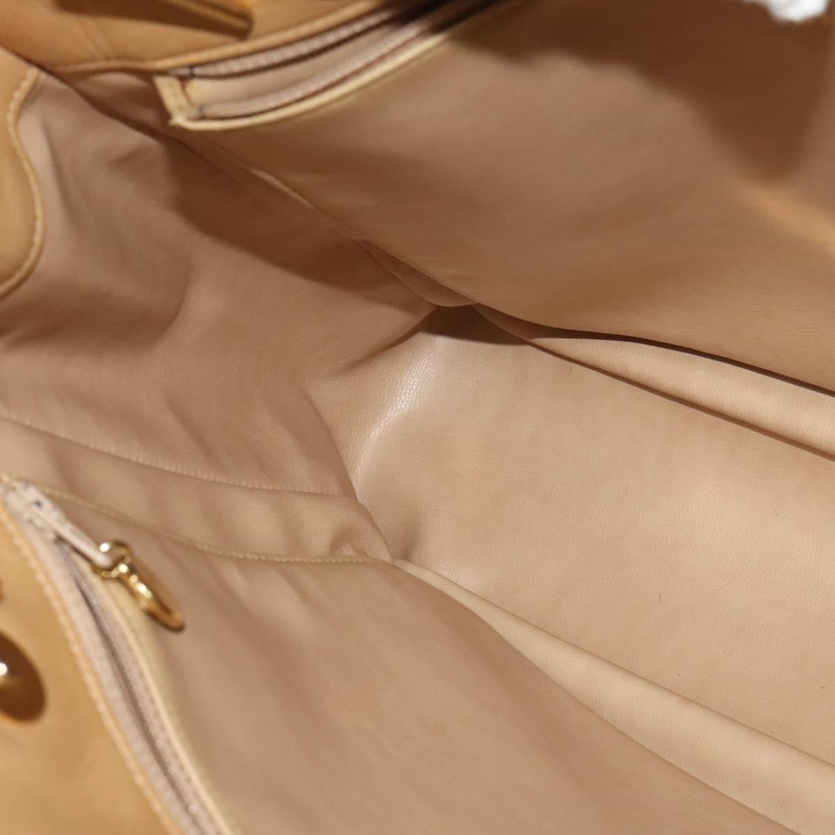 Chanel, Beige, Leather, shoulder