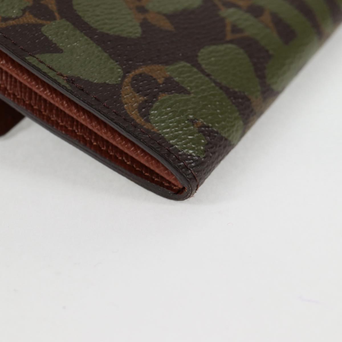 Louis Vuitton Porte Monnaie Credit, Khaki, Canvas, wallet