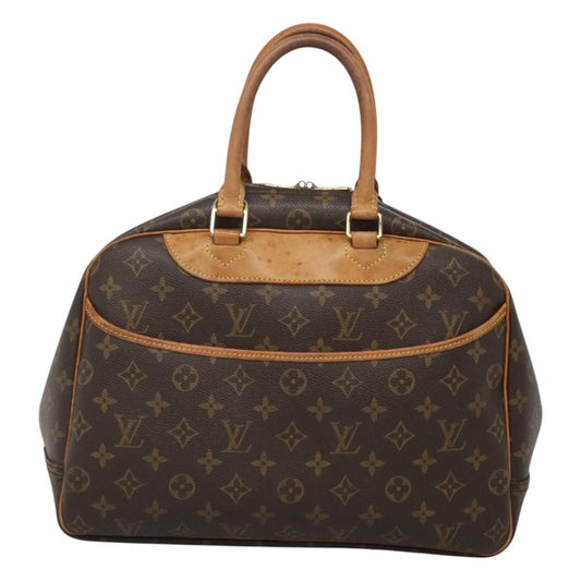 Louis Vuitton Deauville Handbag Monogram Canvas, BROWN, CANVAS, Handbag