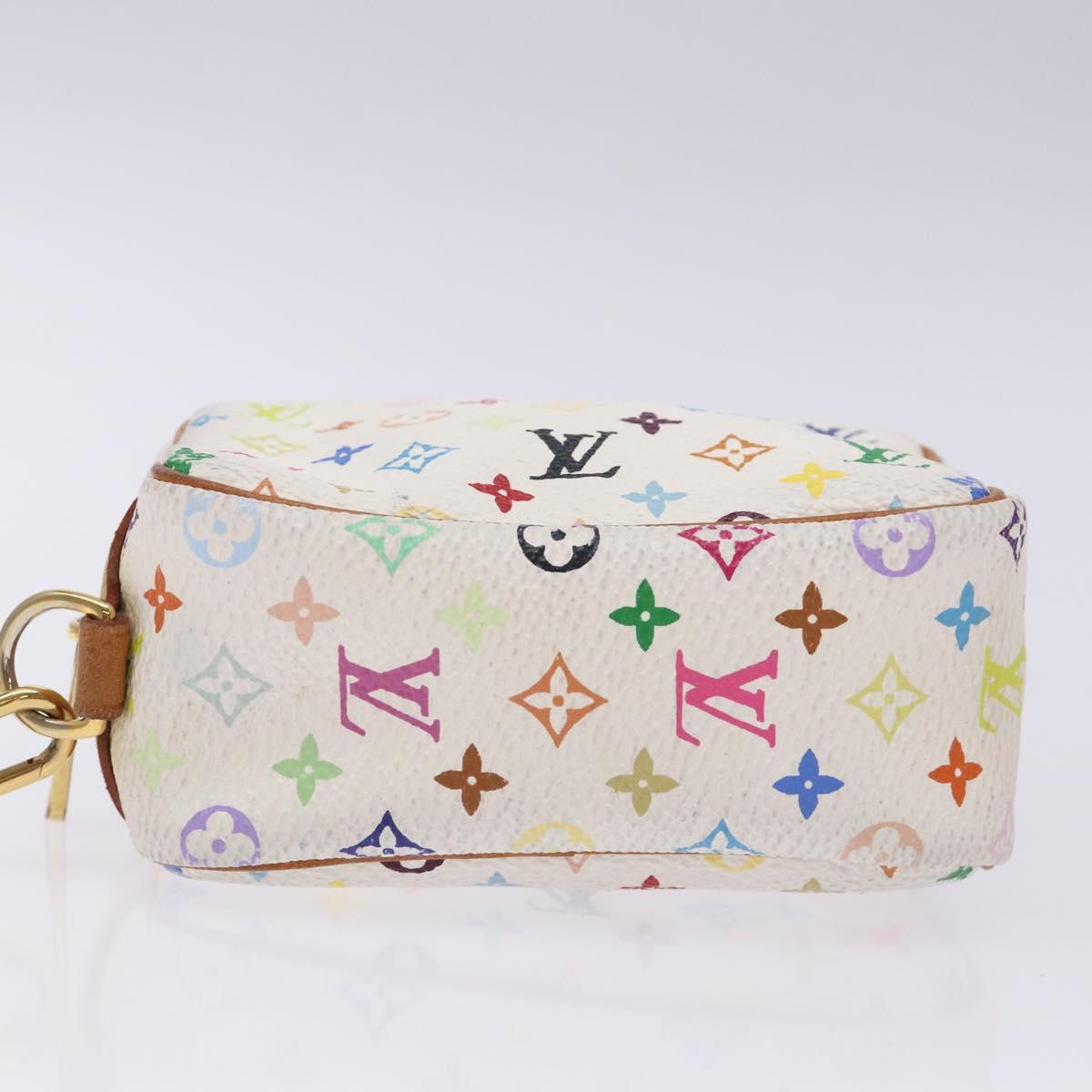 Louis Vuitton Wapity, White, Canvas, clutch
