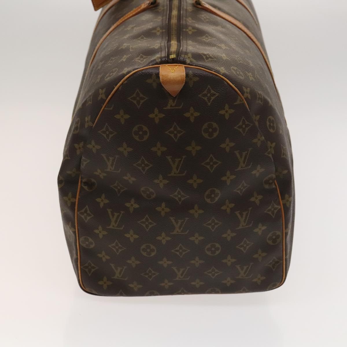 Louis Vuitton Keepall 60, Brown, Canvas, travel