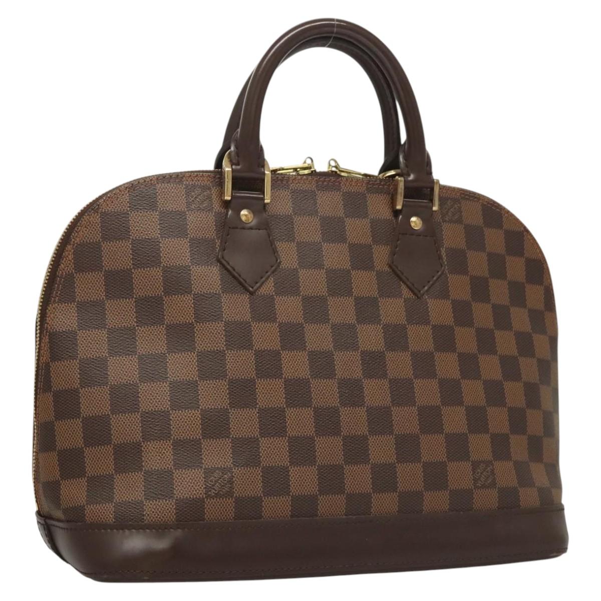 Louis Vuitton Alma BB, Brown, Canvas, handbag