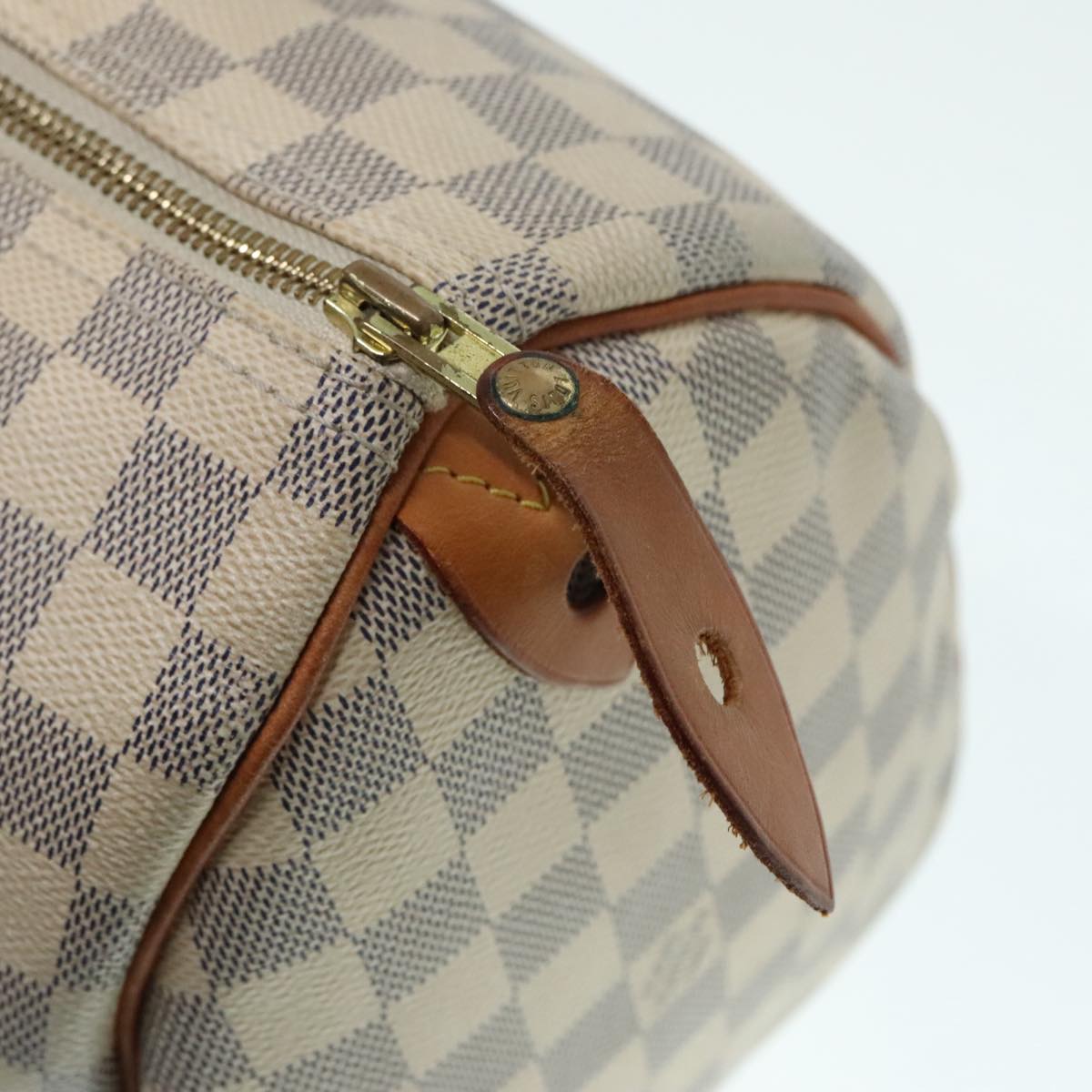 Louis Vuitton Speedy 30, White, Canvas, handbag