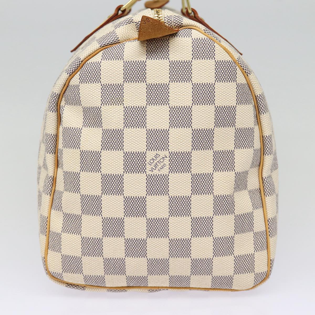 Louis Vuitton Speedy 30, White, Canvas, handbag