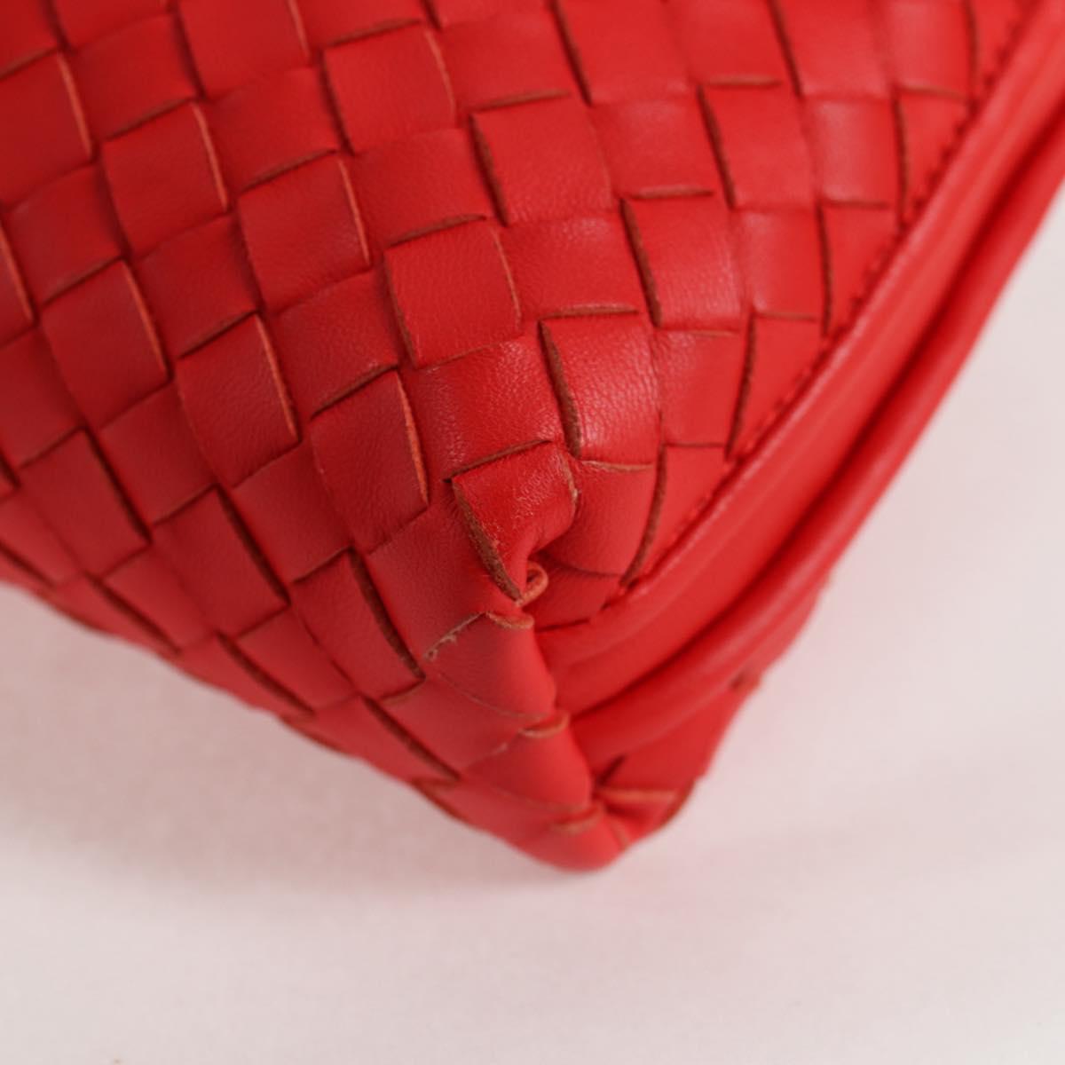Bottega Veneta Intrecciato, Red, Leather, shoulder