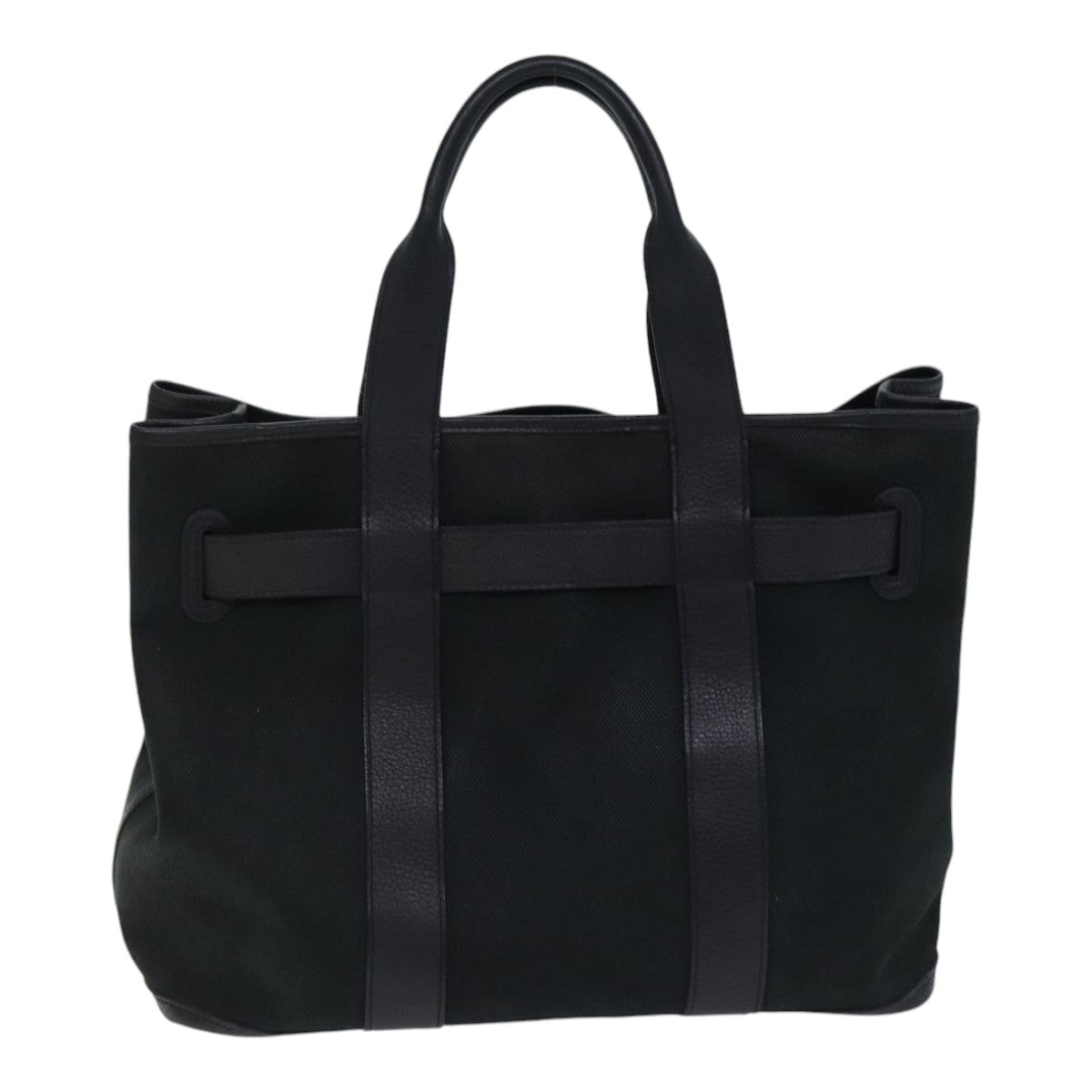 Hermès Ceinture, Black, Canvas, tote