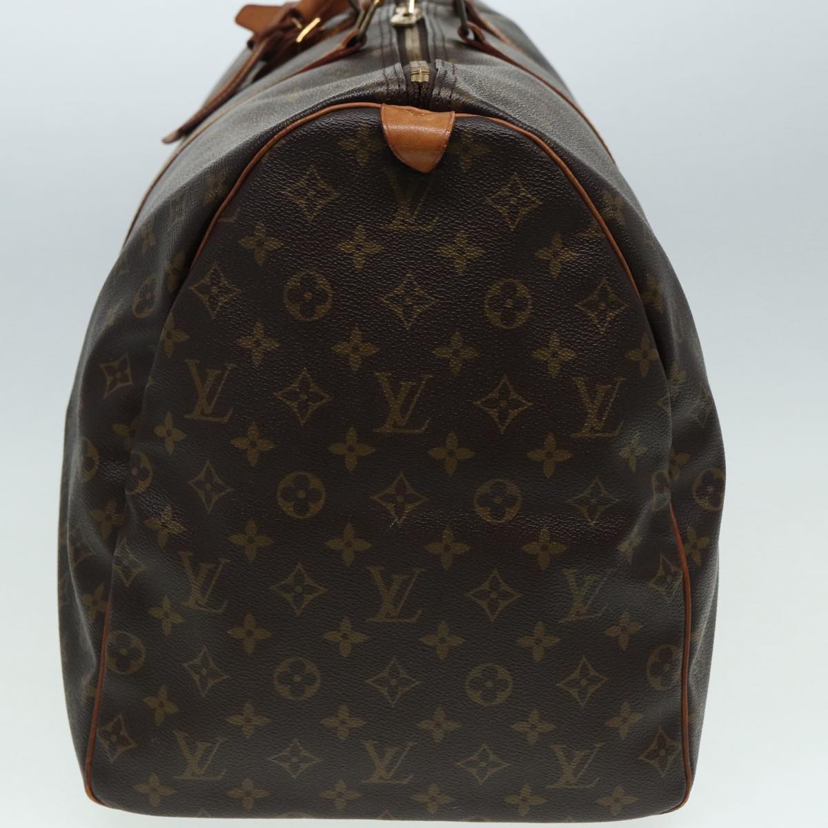 Louis Vuitton Keepall 60, Brown, Canvas, travel