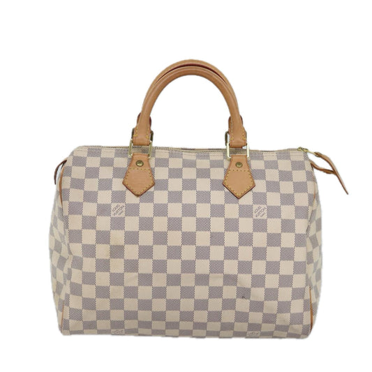 Louis Vuitton Speedy 30, Beige, Canvas, handbag