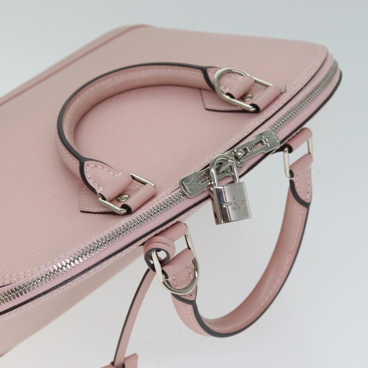 Louis Vuitton Alma, Pink, Leather, handbag