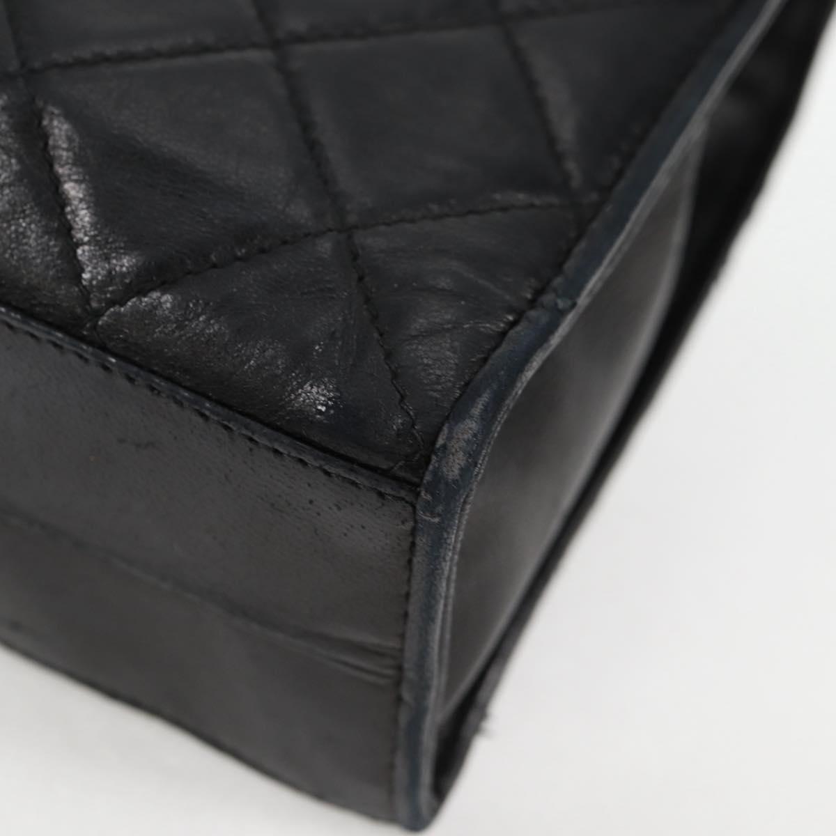 Chanel Coco Mark, Black, Leather, shoulder