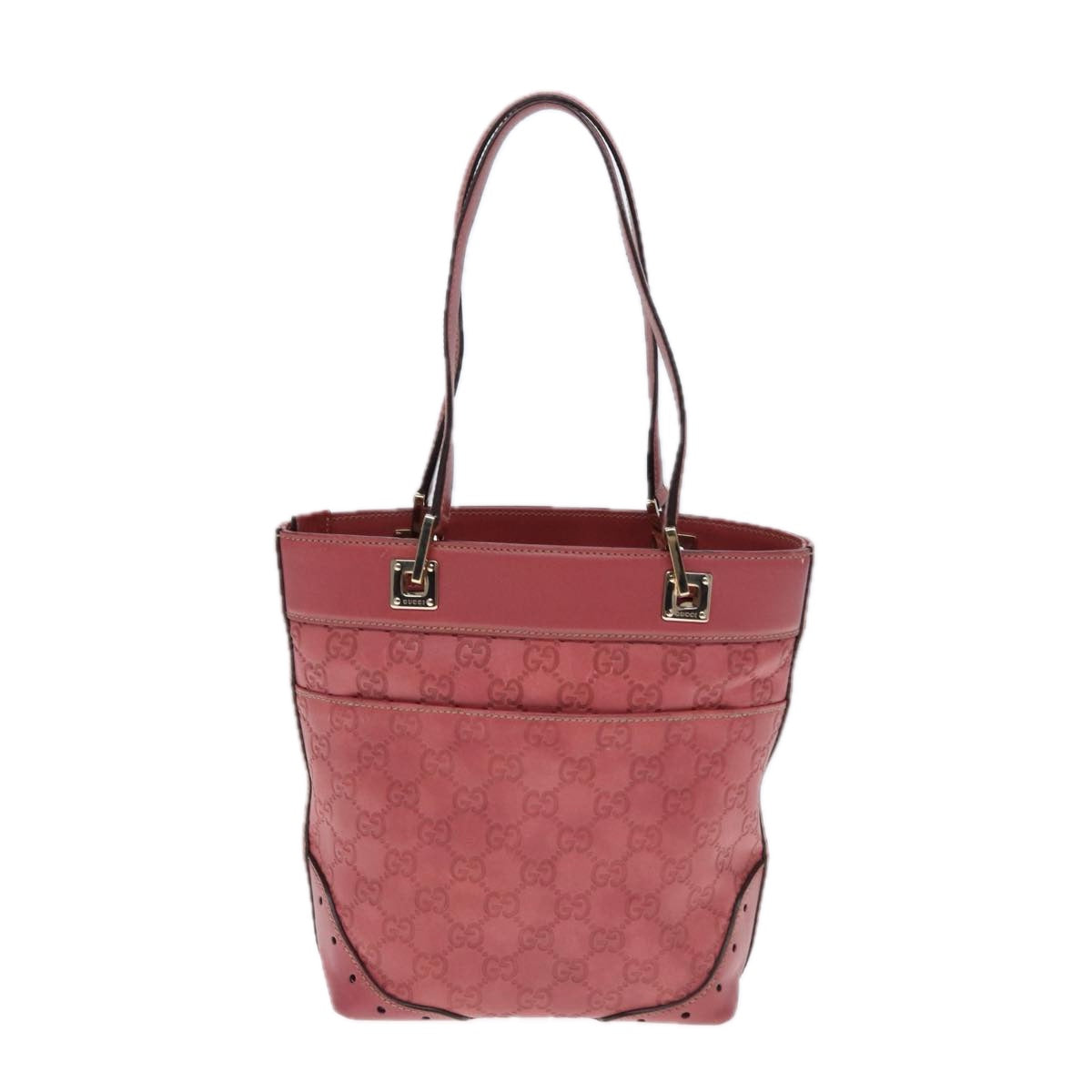 Gucci GG Signature, Pink, Leather, handbag