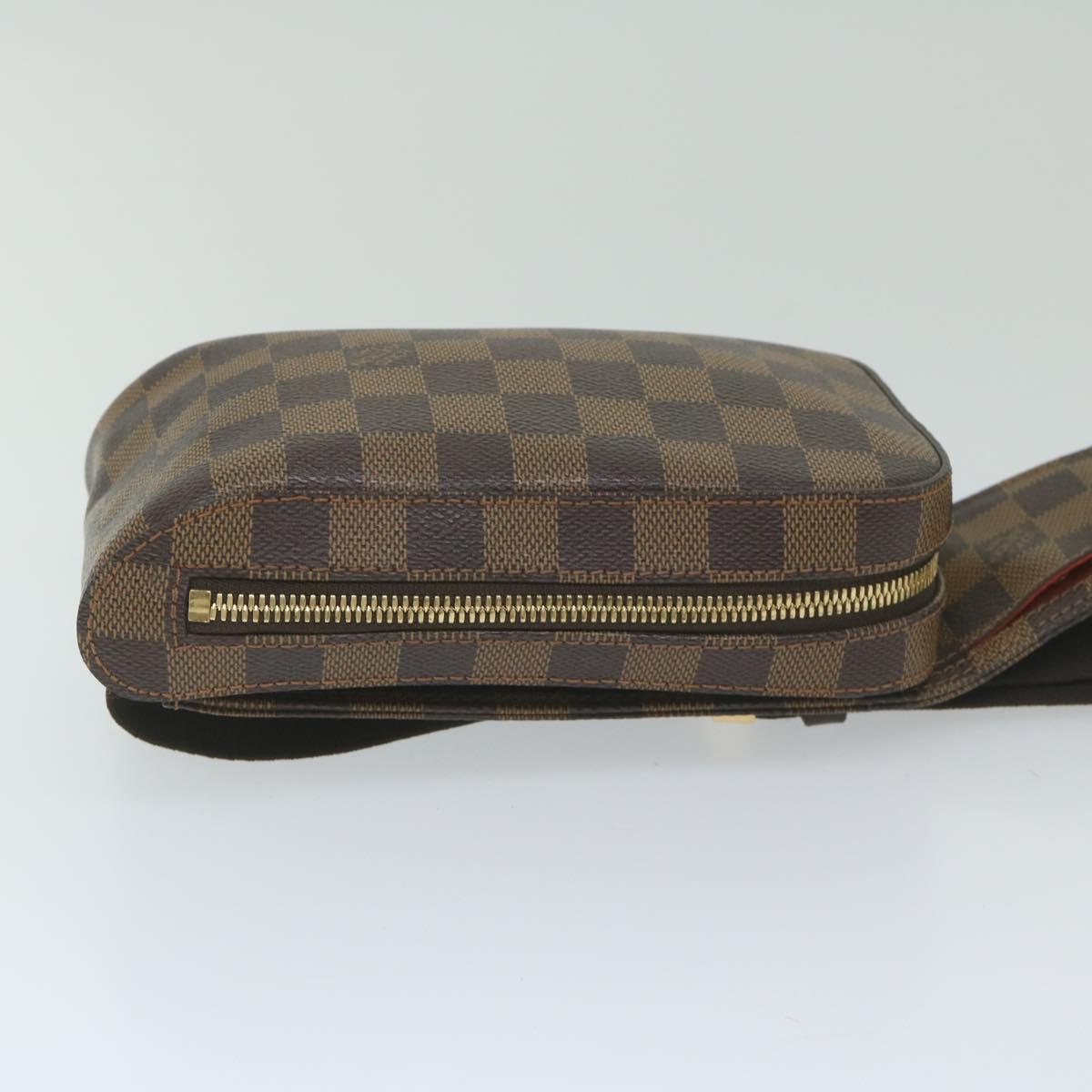 Louis Vuitton Geronimo, Brown, Canvas, shoulder