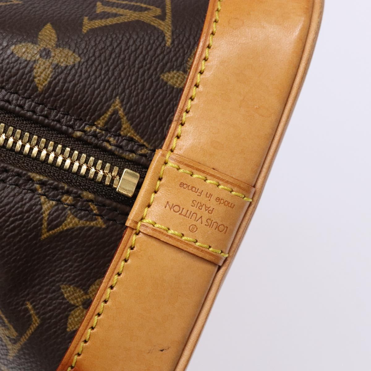 Louis Vuitton Alma, Brown, Canvas, handbag