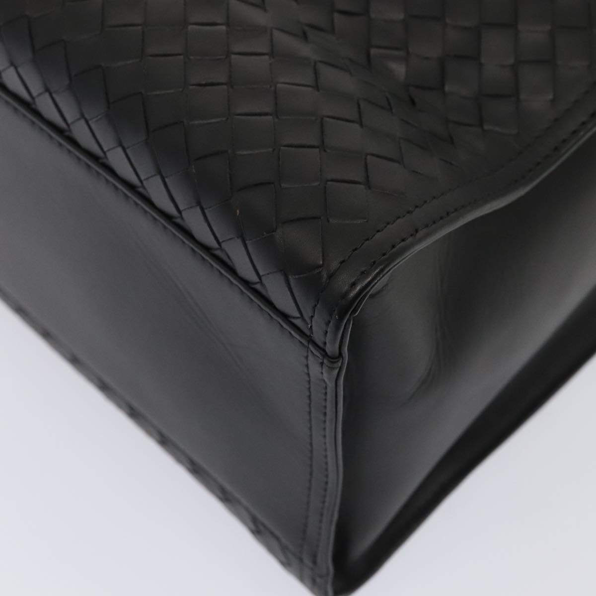 Bottega Veneta Intrecciato, Black, Leather, tote