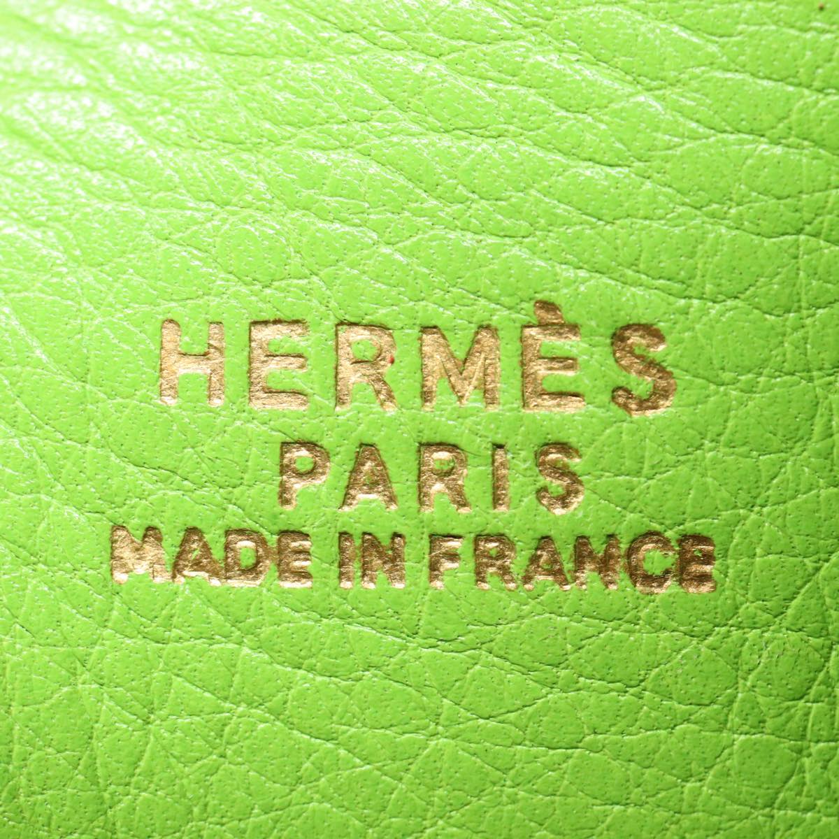 Hermès, Green, Leather, handbag