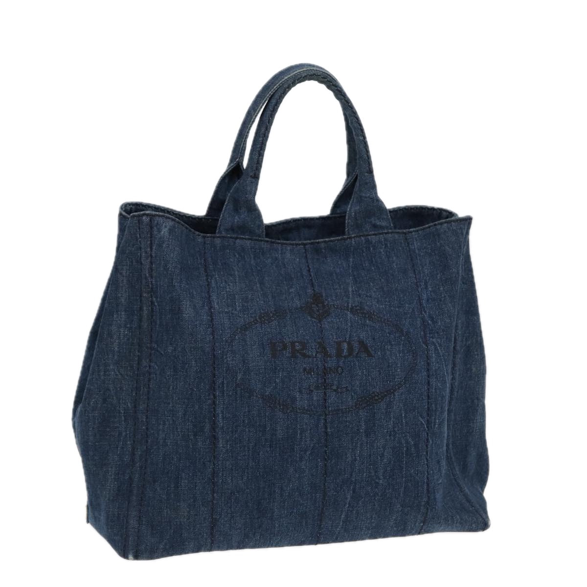 Prada Canapa, Blue, Denim - Jeans, tote