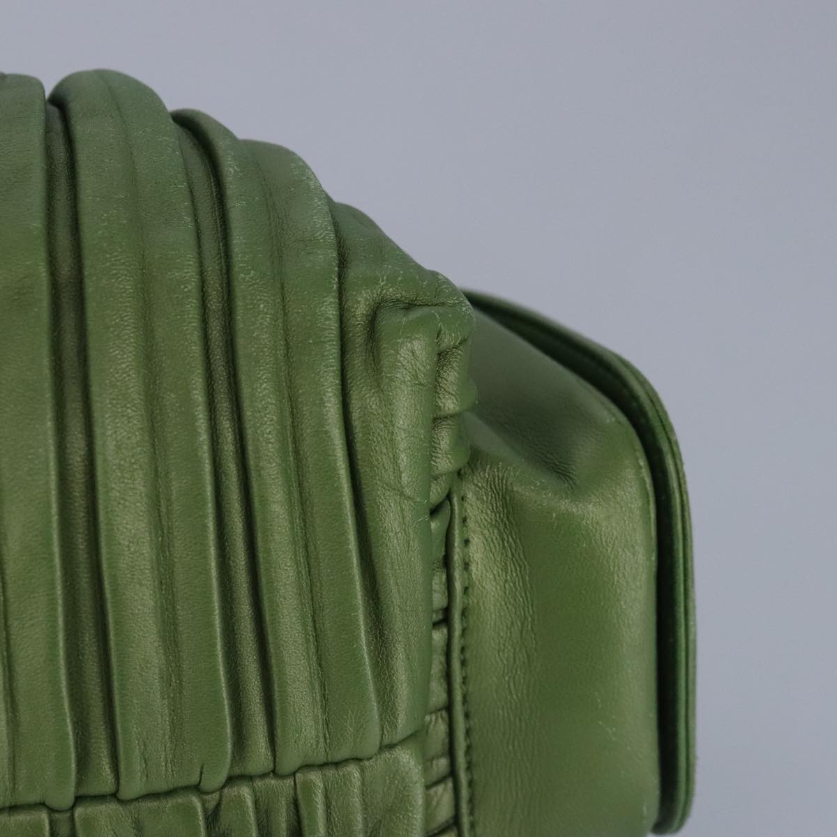 Bulgari, Green, Leather, handbag