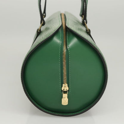 Louis Vuitton Soufflot, Green, Leather, handbag