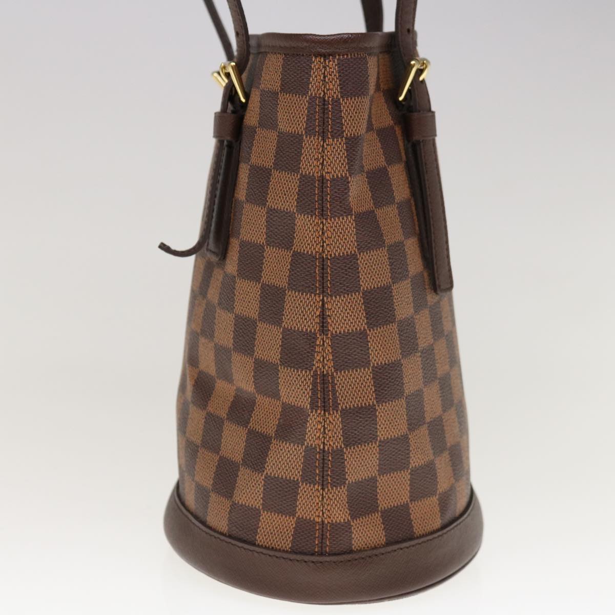 Louis Vuitton Bucket, Brown, Canvas, shoulder