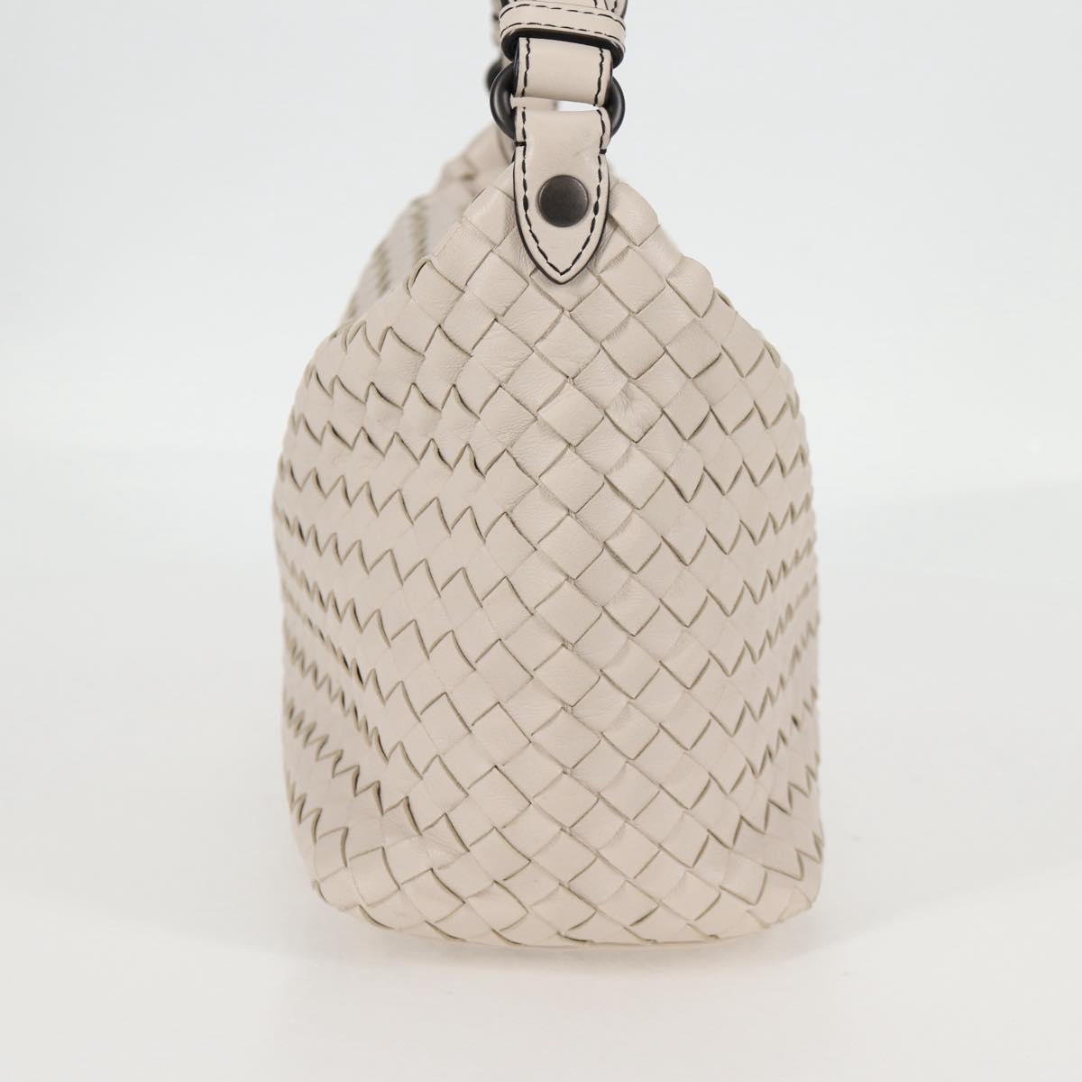 Bottega Veneta Intrecciato, White, Leather, handbag