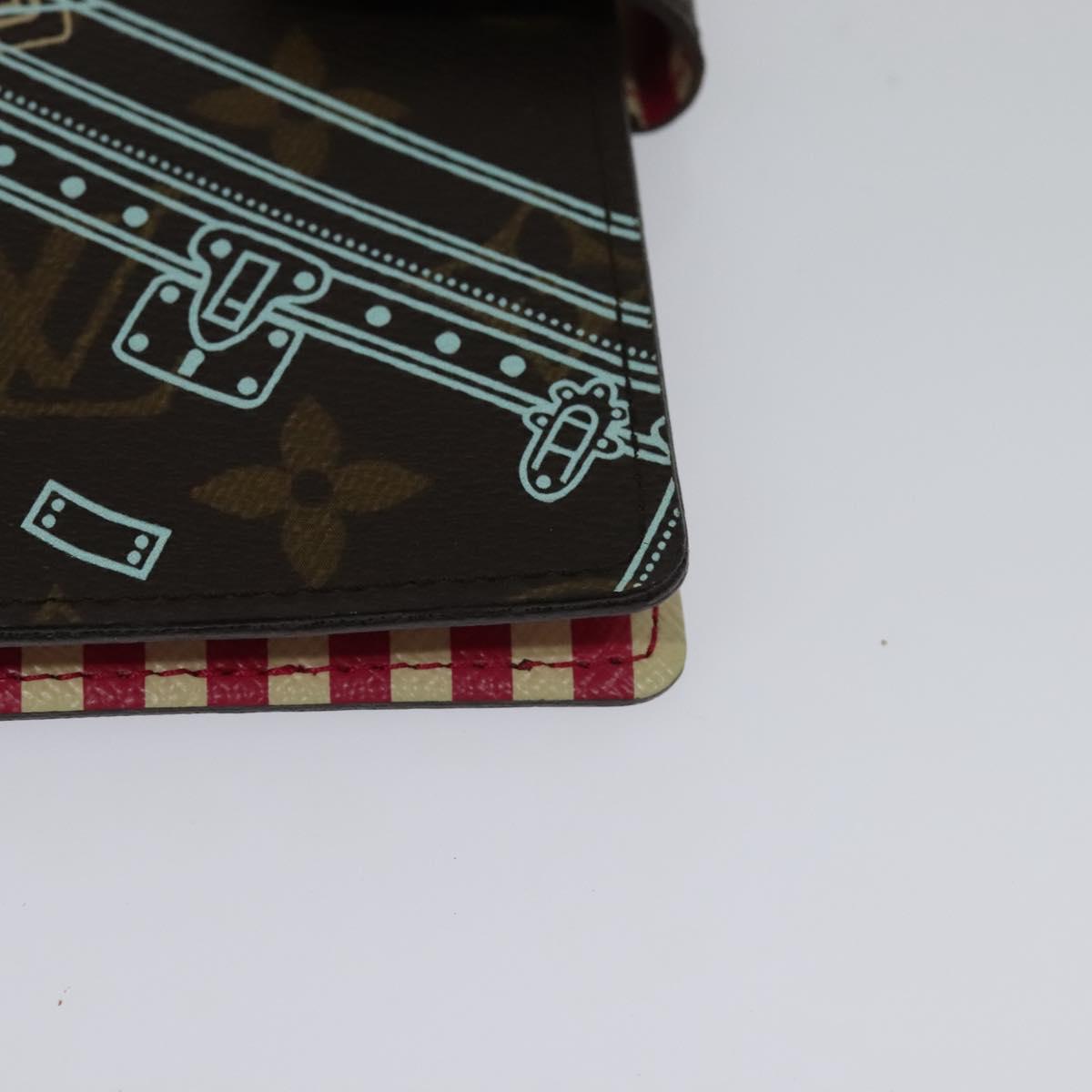 Louis Vuitton Agenda PM, Brown, Canvas, wallet