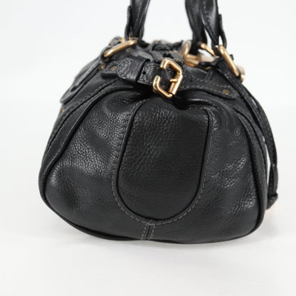 Chloé Paddington, Black, Leather, handbag