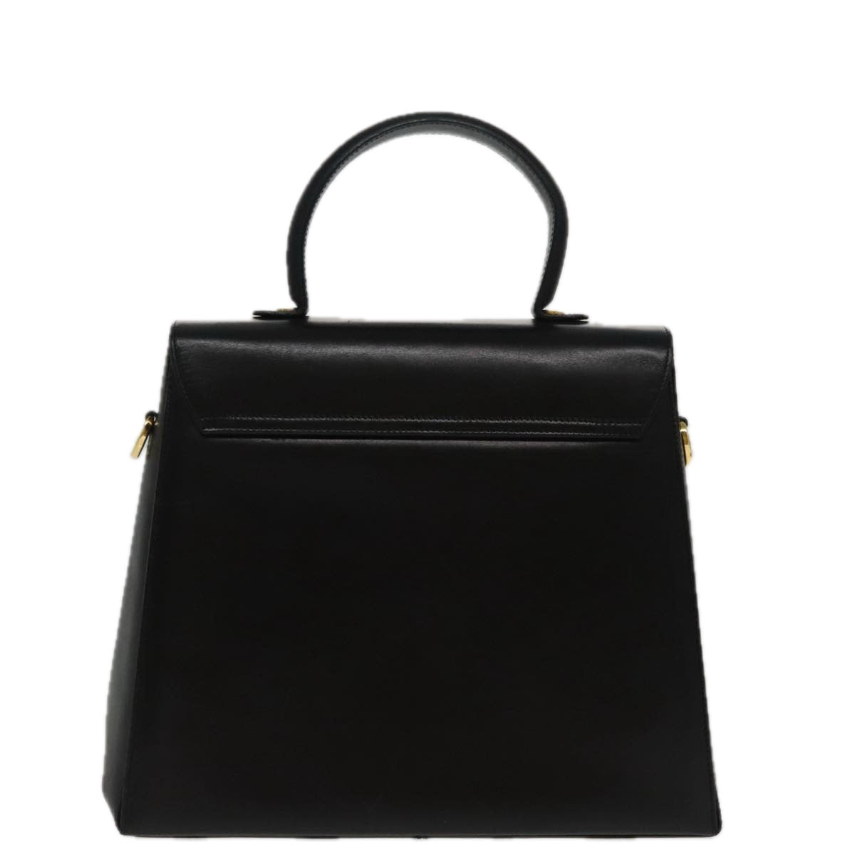 Salvatore Ferragamo Gancini, Black, Leather, shoulder