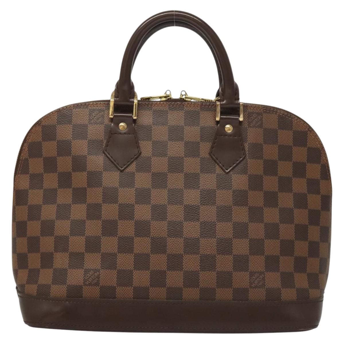 Louis Vuitton Alma BB, Brown, Canvas, handbag