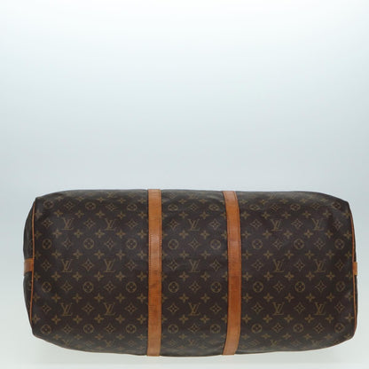 Louis Vuitton Keepall 60, Brown, Canvas, travel