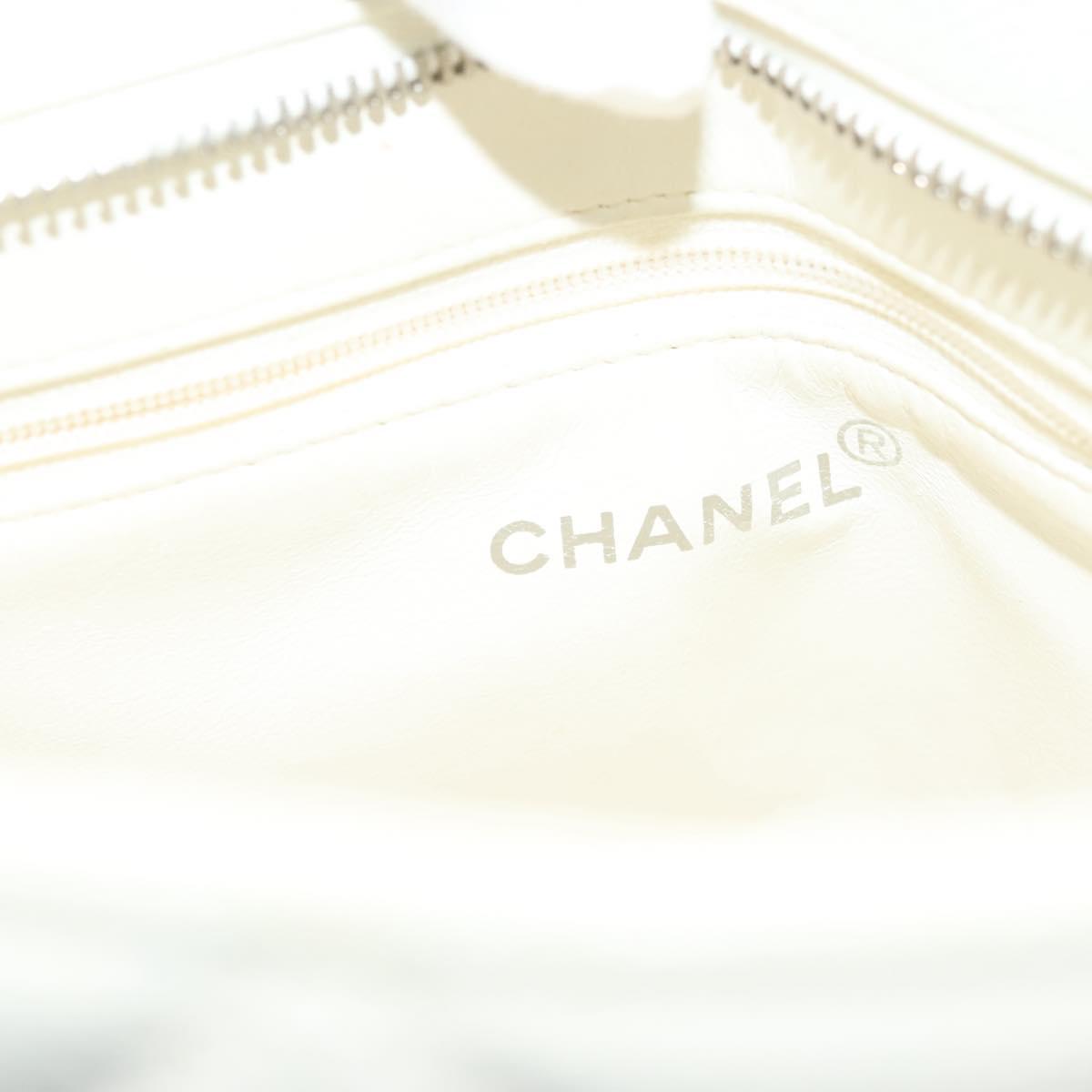 Chanel Medaillon, White, Leather, tote