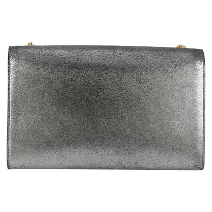 Saint Laurent Kate, Silver, Leather, shoulder