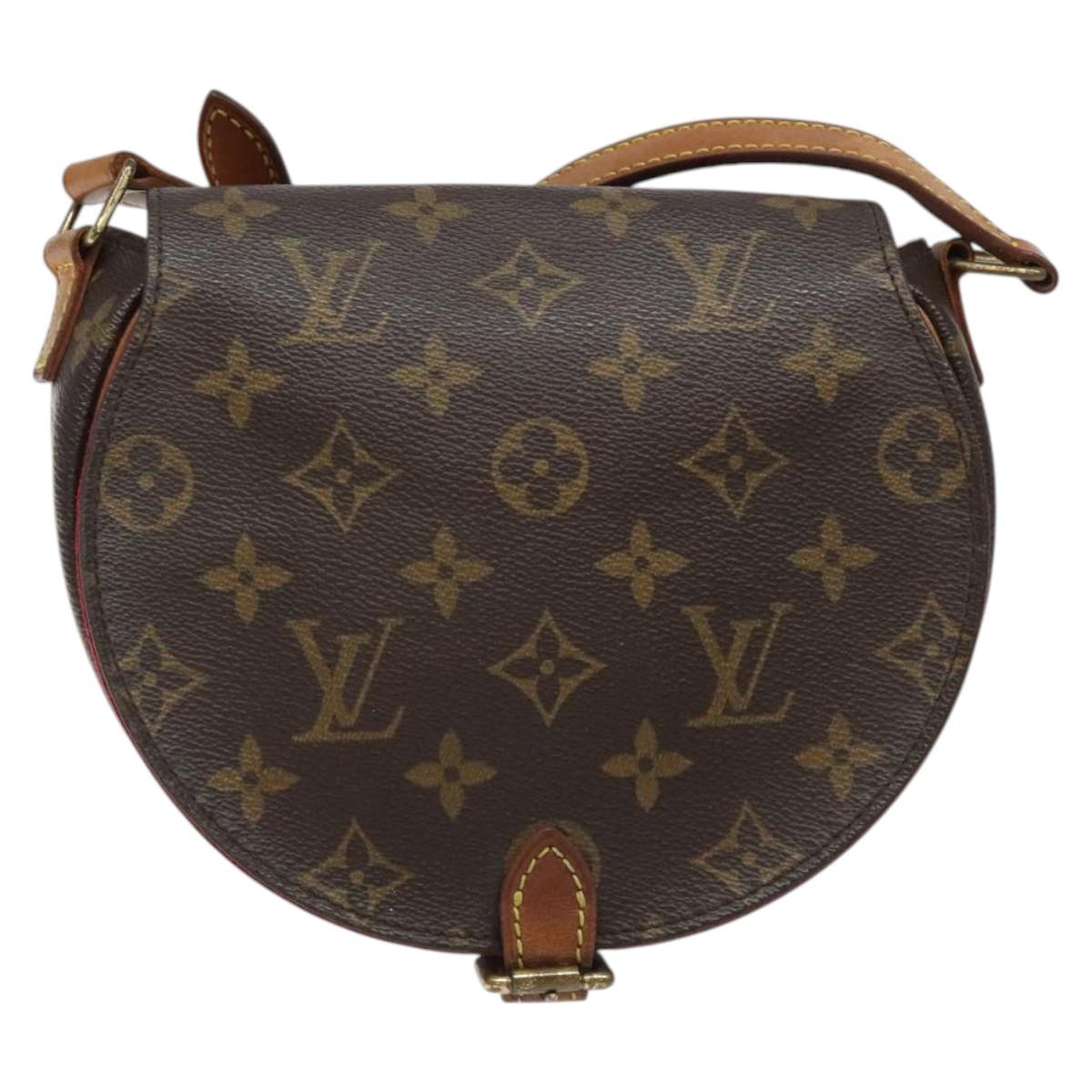 Louis Vuitton Tambourine, Brown, Canvas, shoulder