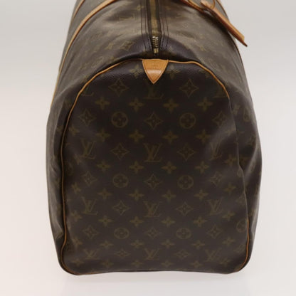 Louis Vuitton Keepall 60, Brown, Canvas, travel