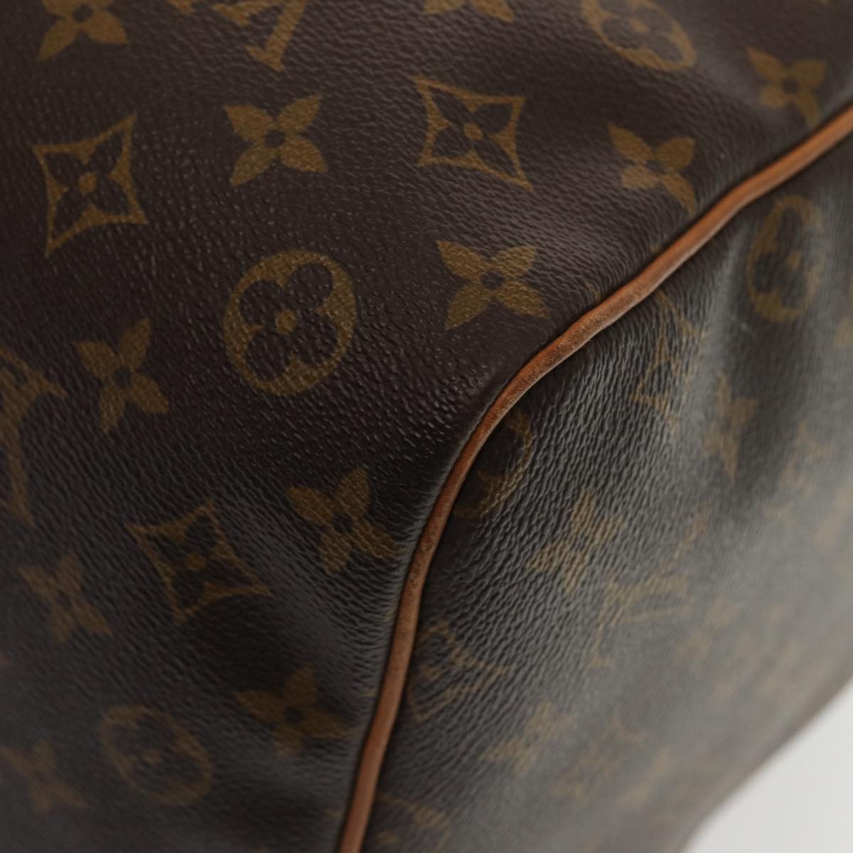 Louis Vuitton Keepall 60, Brown, Canvas, travel