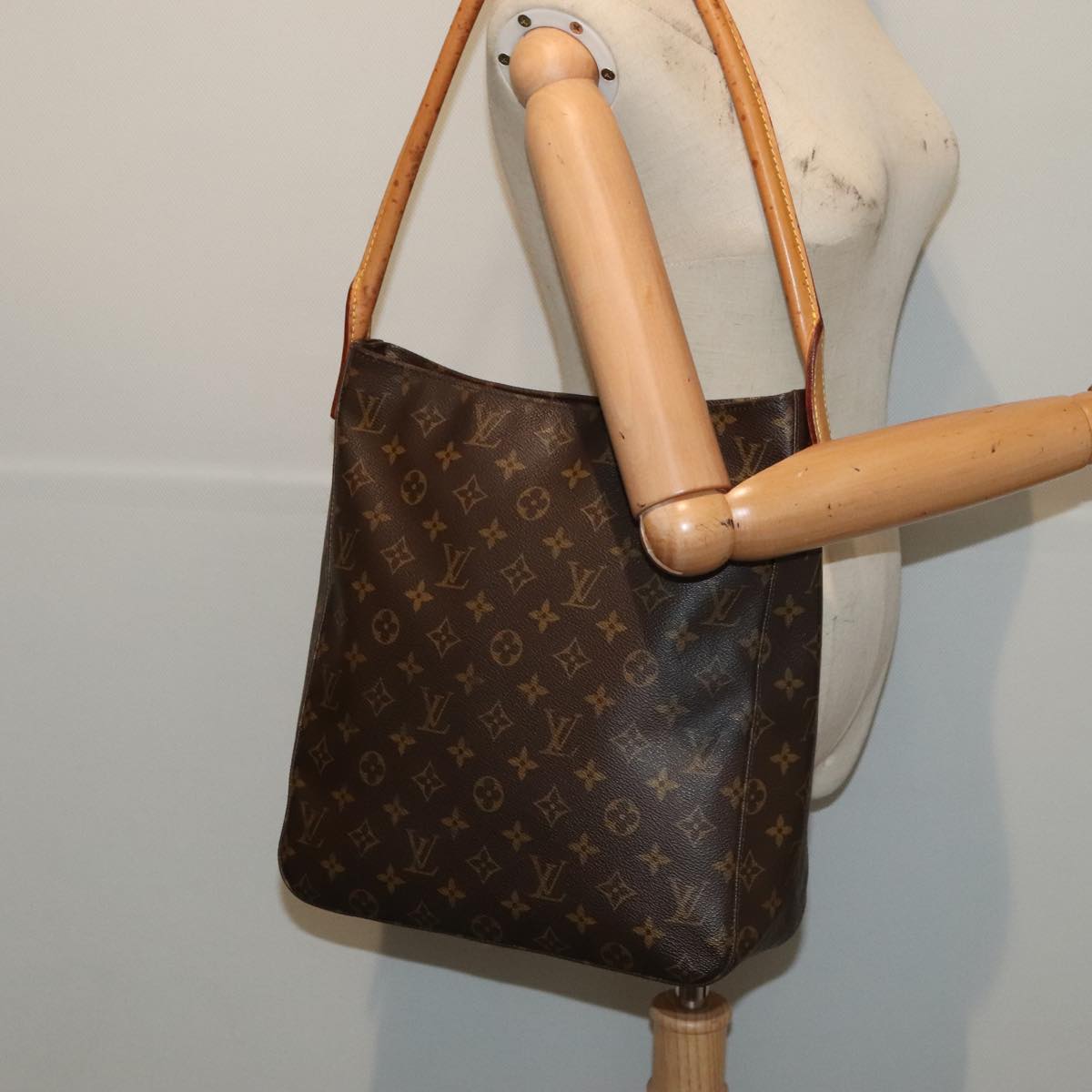 Louis Vuitton Looping GM, Brown, Canvas, shoulder