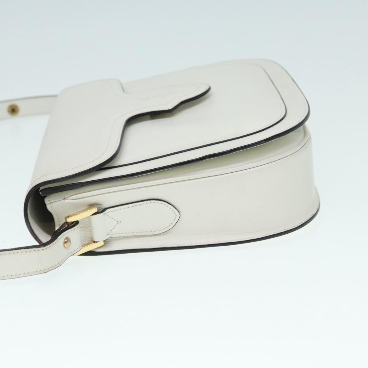 Yves Saint Laurent Mombasa, White, Leather, shoulder