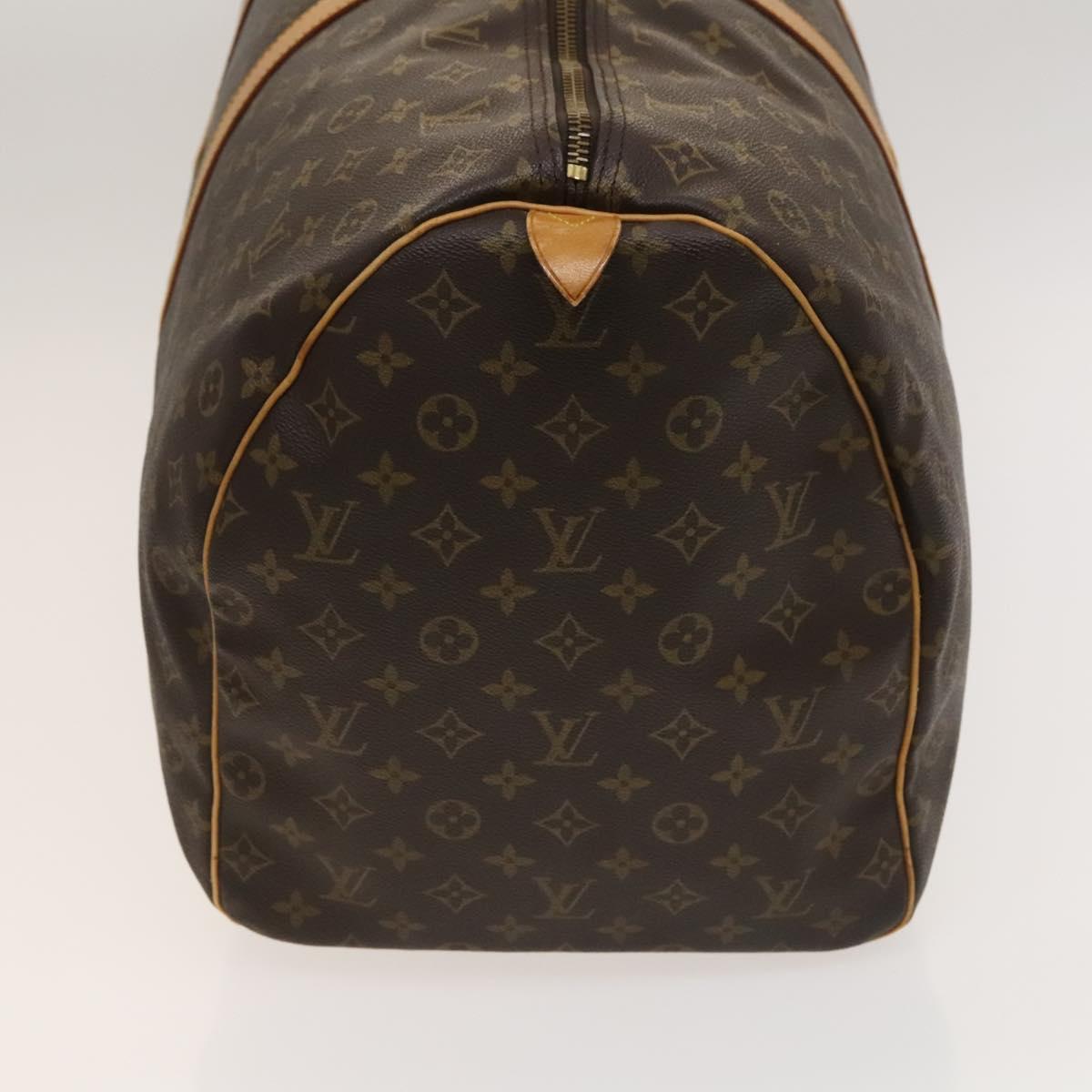 Louis Vuitton Keepall 60, Brown, Canvas, travel