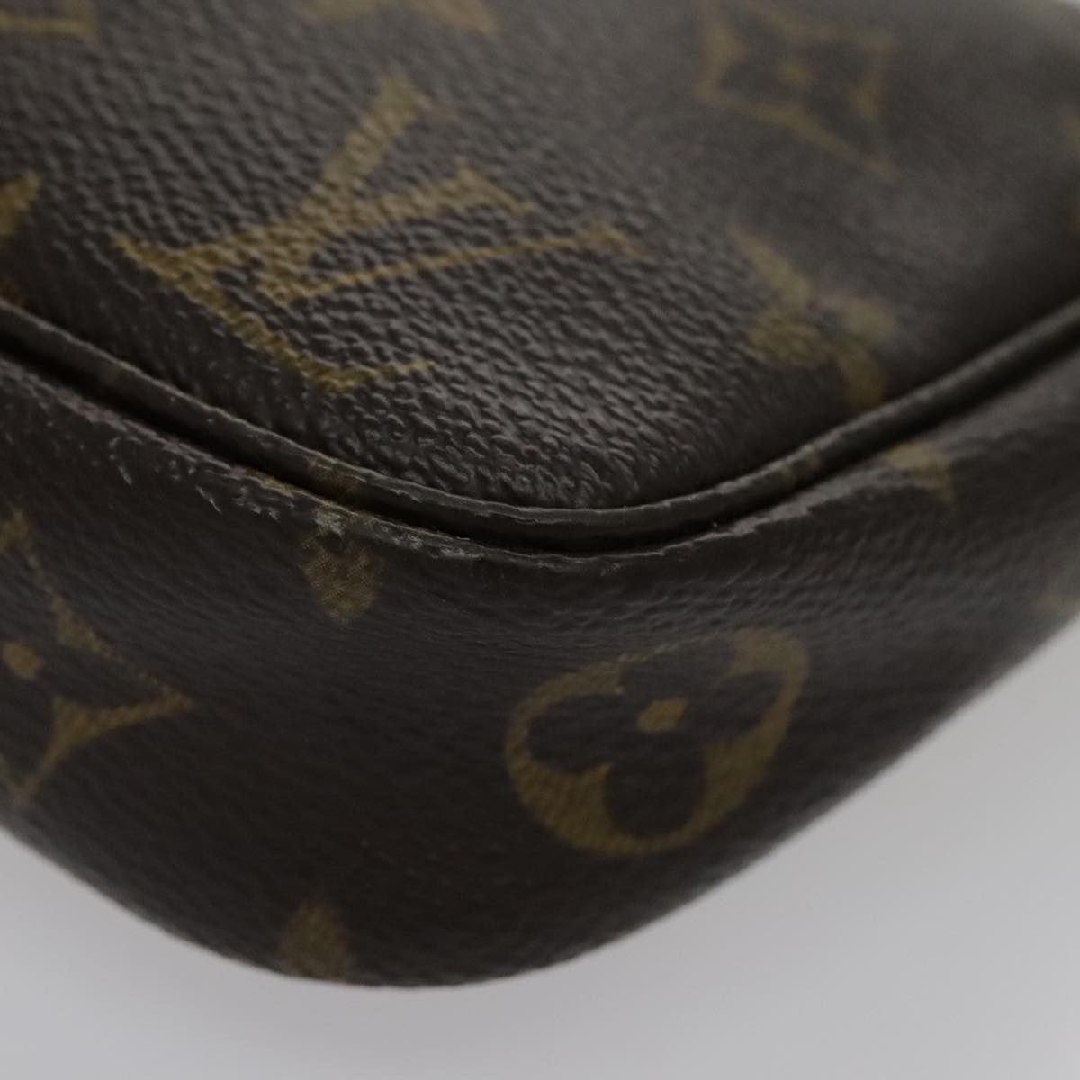 Louis Vuitton Pochette Accessoire, Brown, Canvas, clutch