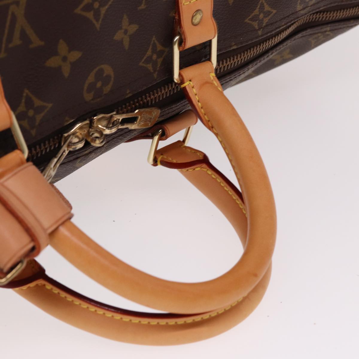 Louis Vuitton Keepall 50, Brown, Canvas, travel