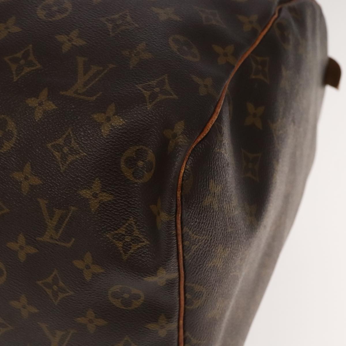 Louis Vuitton Keepall 60, Brown, Canvas, travel