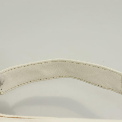 Chanel Logo CC, White, Leather, handbag