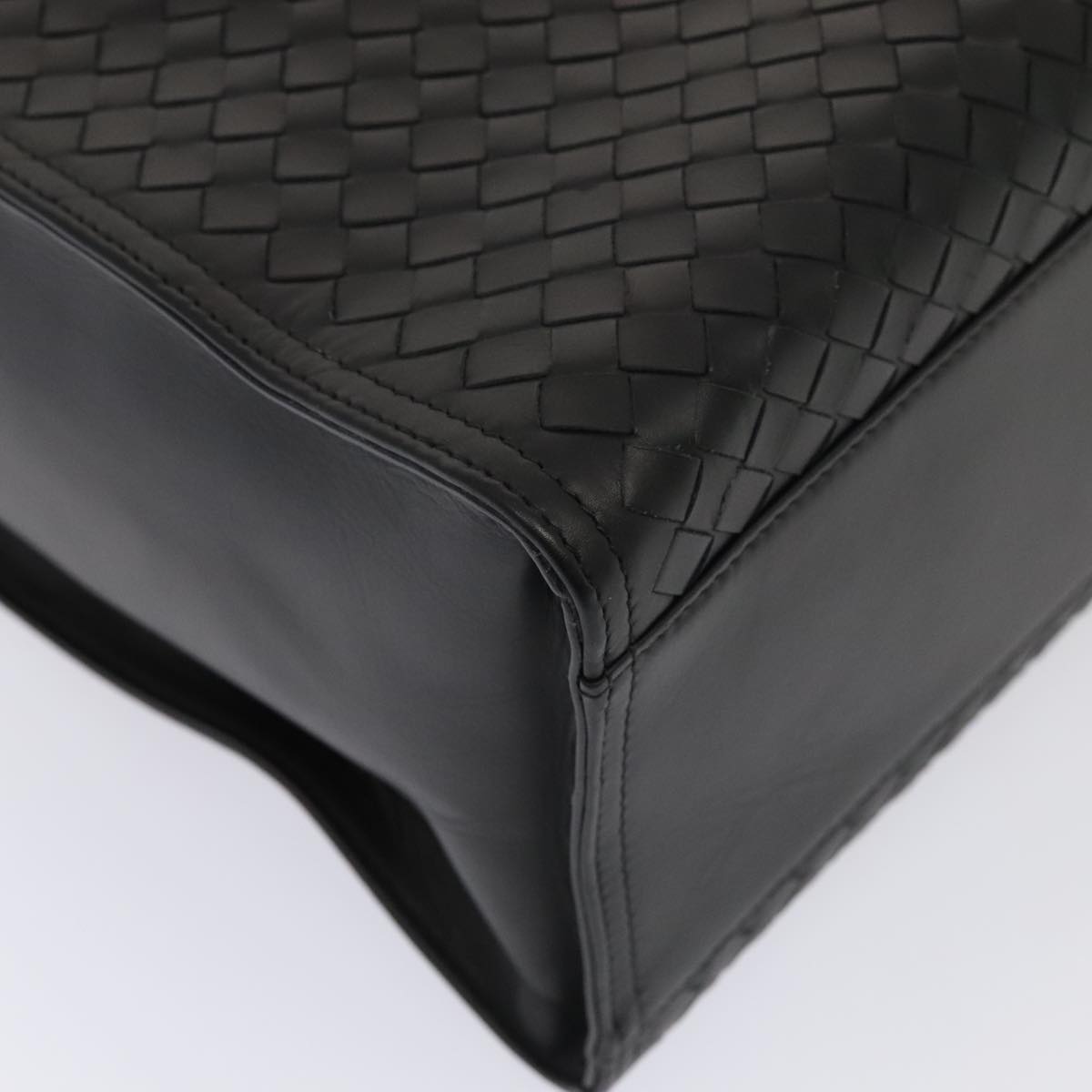 Bottega Veneta Intrecciato, Black, Leather, tote