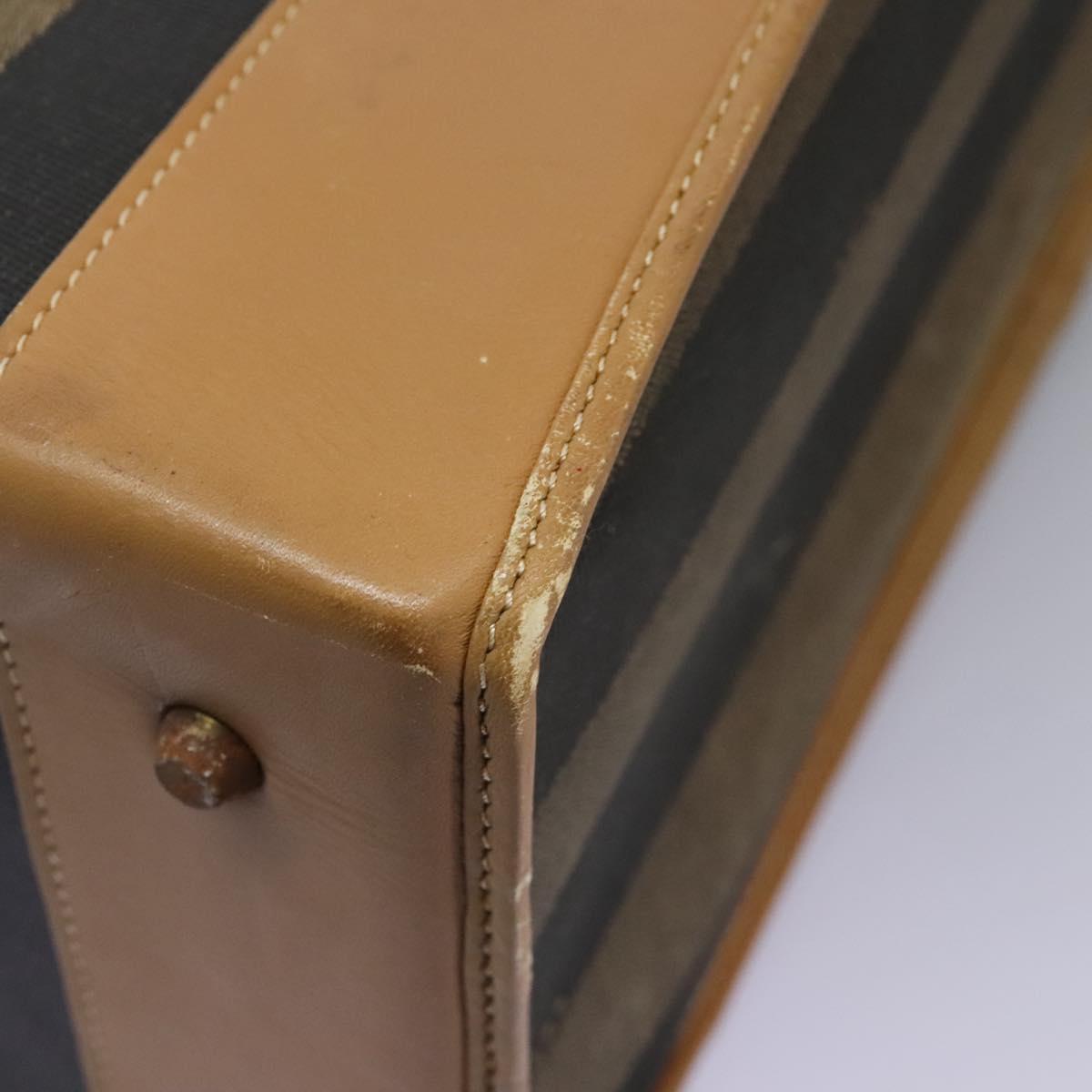 Fendi Pequin, Black, Canvas, travel