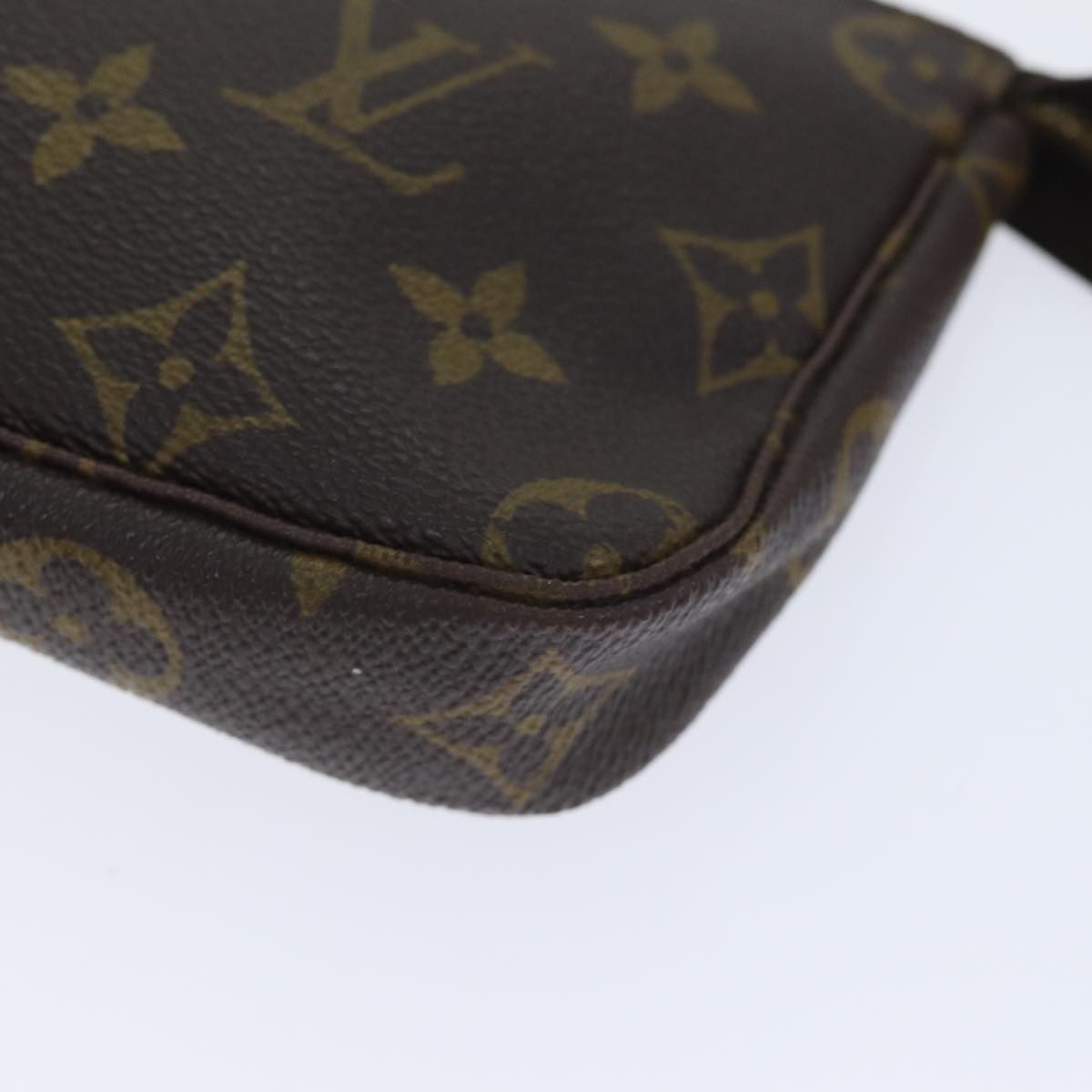 Louis Vuitton Pochette Accessoire, Brown, Canvas, clutch