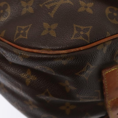 Louis Vuitton Saumur 35, Brown, Canvas, shoulder