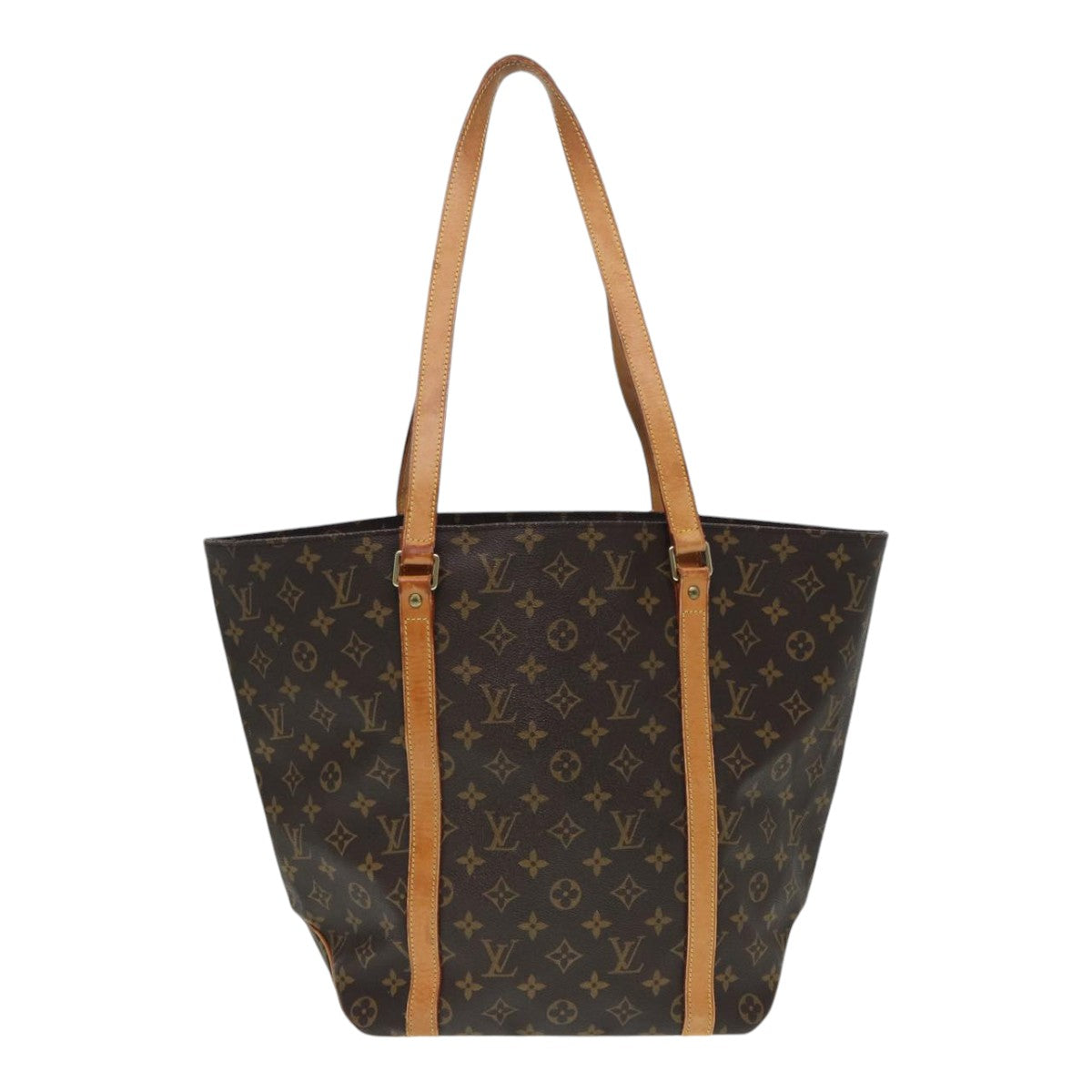 Louis Vuitton Shopping, Brown, Canvas, tote