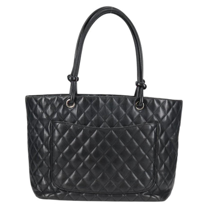 Chanel Cambon, Black, Leather, handbag